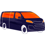 Private car for transport icon - Normandy group tours